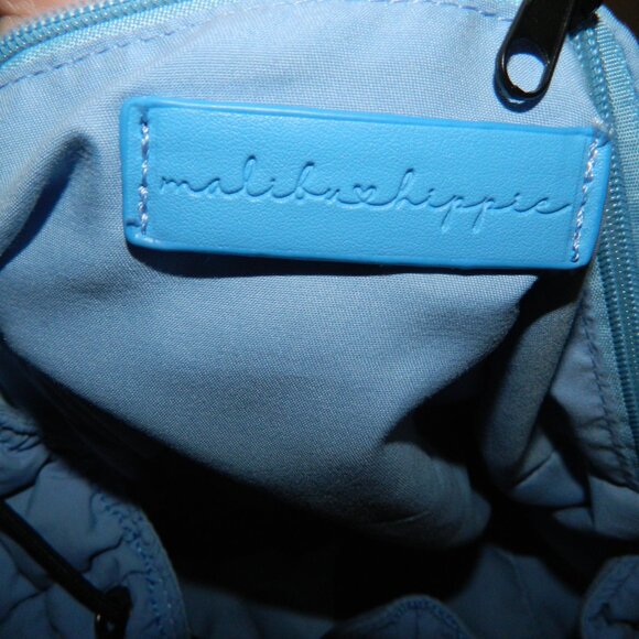 Malibu Hippie Puffer Quilted Backpack Blue HTF (II-14) - Picture 4 of 6